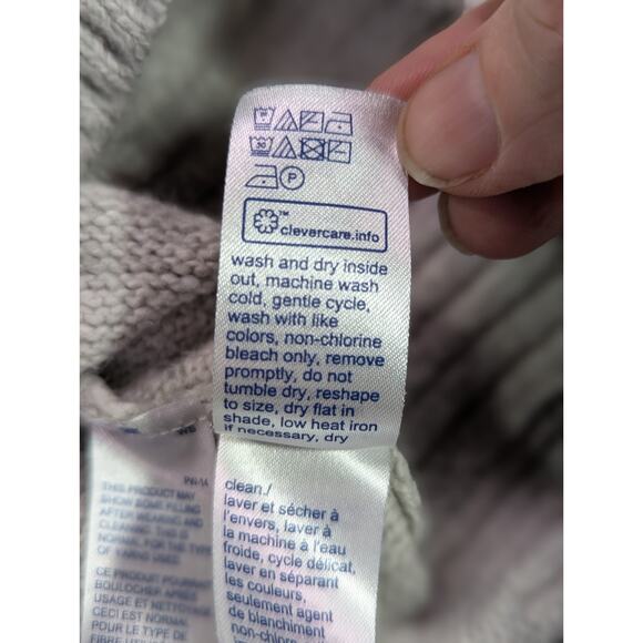 Tommy Hilfiger Size XXL Mock Neck Quarter Zip Gray Ombre Boxy Sweater - Picture 10 of 16